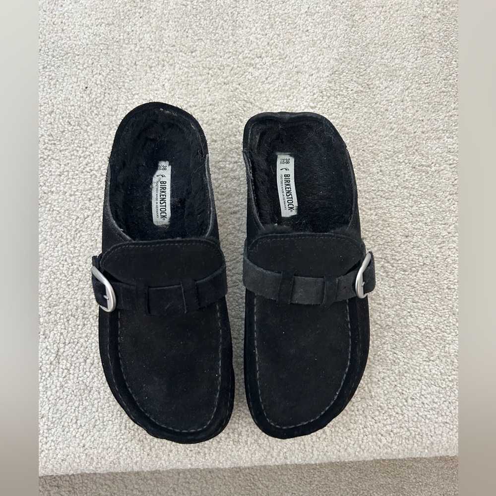 Birkenstock Black Suede Women's Shoes - Picture 2 of 9